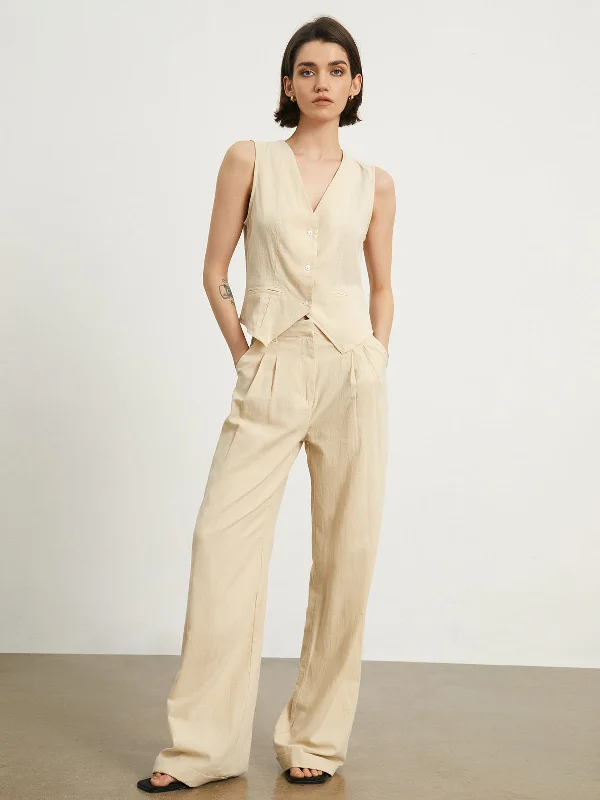 Effortless Linen Pants Set