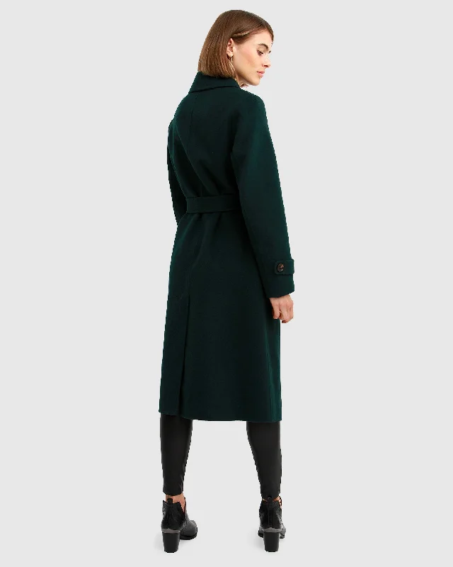 Front Runner Belted Coat - Dark Green