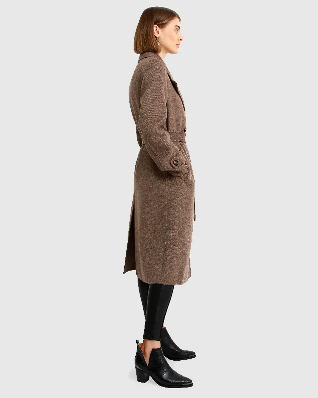 Front Runner Belted Coat - Walnut