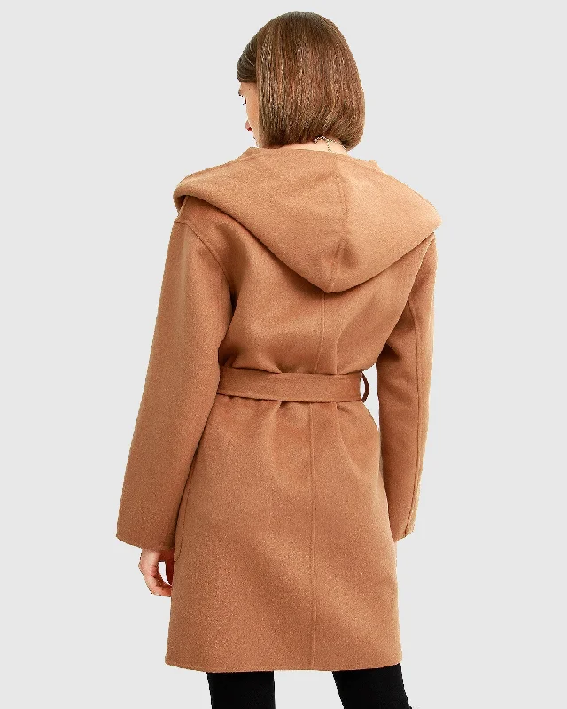 Sweet Escape Robe Coat - Camel