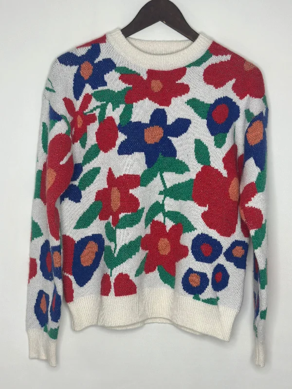 WOMEN'S FLORAL SWEATER