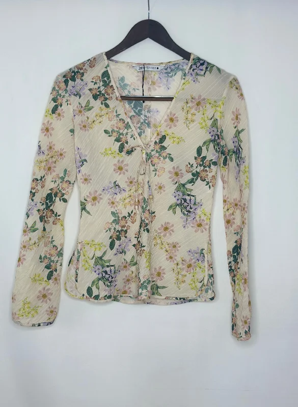 ZARA WOMEN'S FLORAL TOP