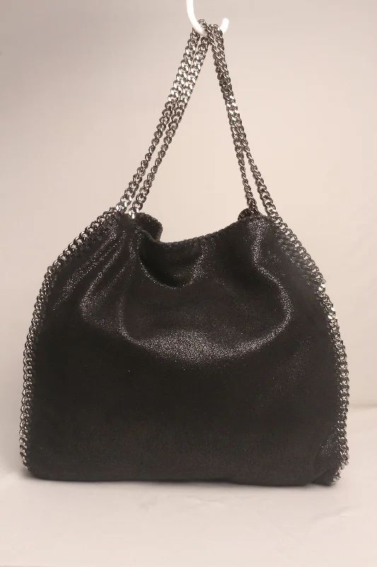 STELLA MCCARTNEY BLACK FALABELLA LARGE TOTE