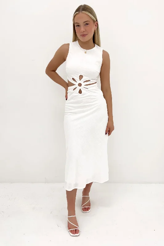 Asha Maxi Dress White