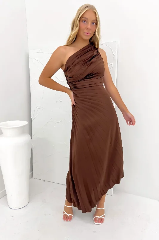 Caralee Midi Dress Chocolate