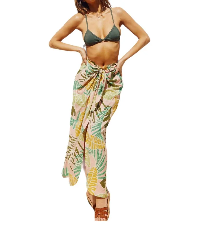 Drifting Vacay Skirt In Green