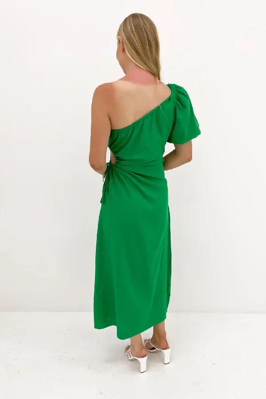 Fox Midi Dress Green