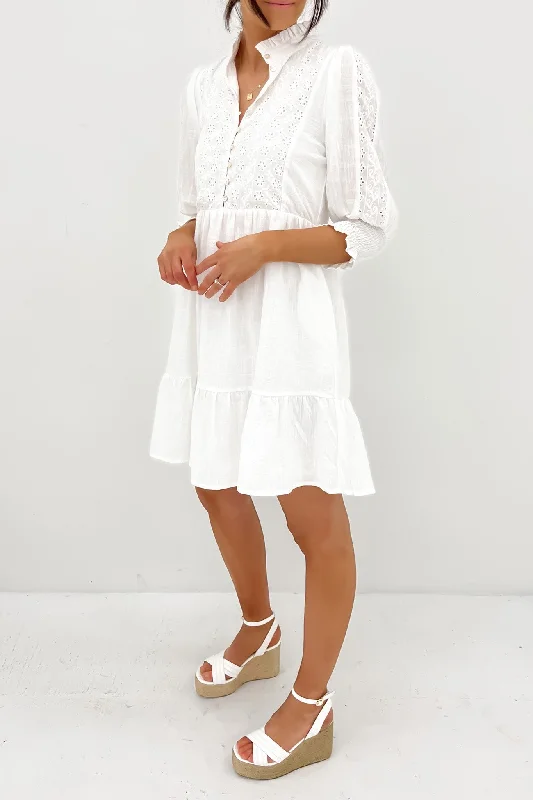 Frannie Mini Dress White