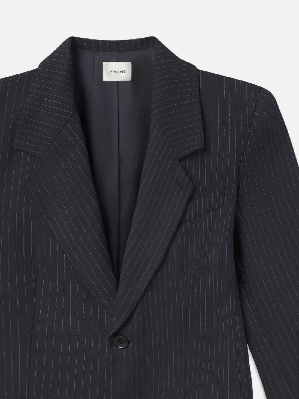 Grandfather Blazer -- Navy Multi