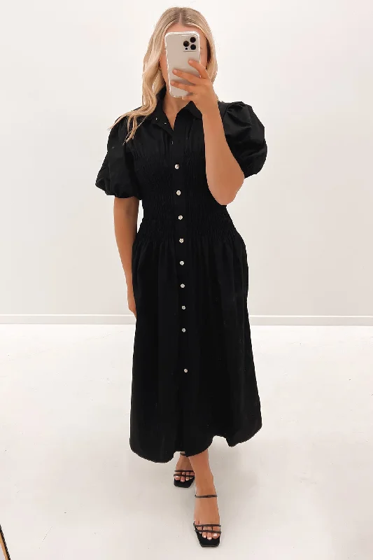 Imogen Midi Dress Black