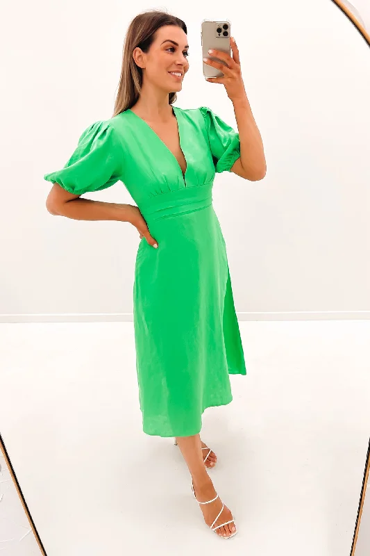 Isabelle Midi Dress Green