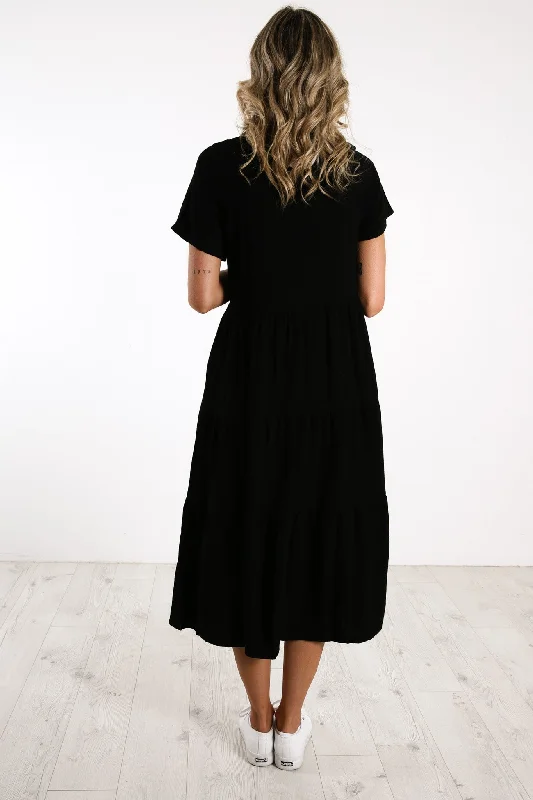 Little Paradise Midi Dress Black