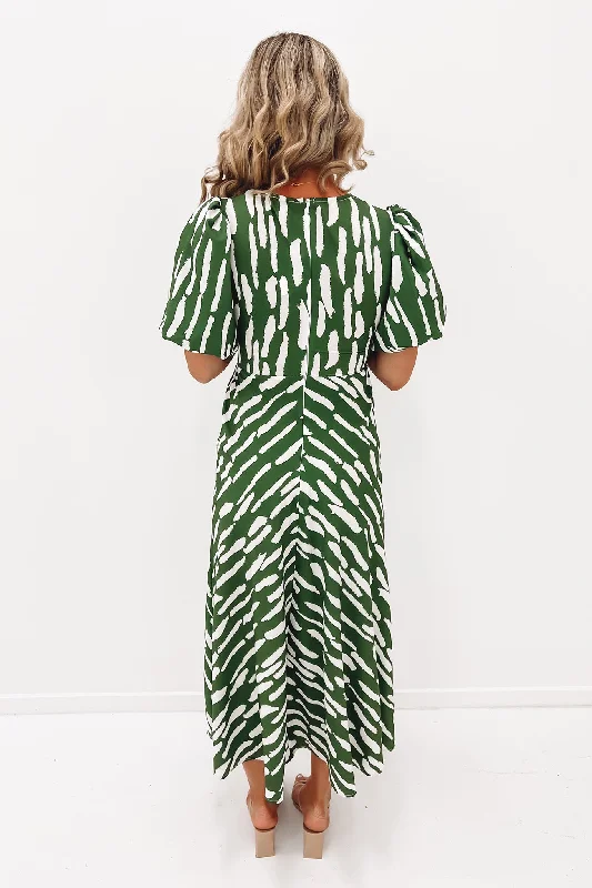 Noah Midi Dress Green