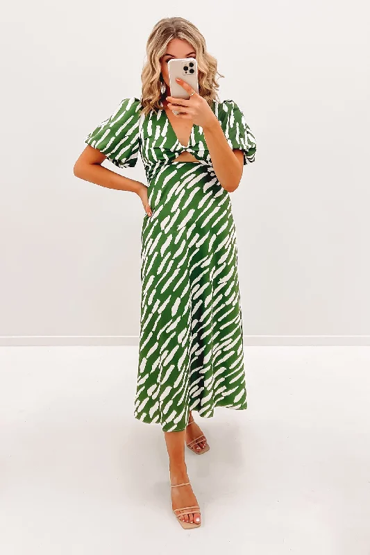 Noah Midi Dress Green