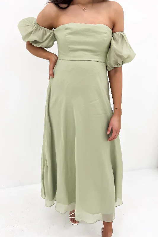 Purdie Midi Dress Green