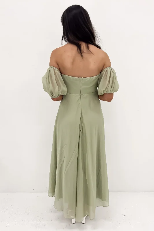 Purdie Midi Dress Green