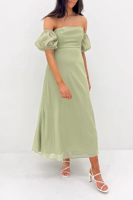 Purdie Midi Dress Green