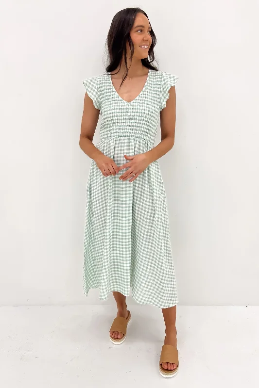 Tarli Midi Dress Sage