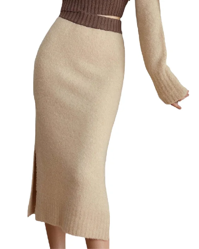 VERA DOLINI Wool-Blend Skirt