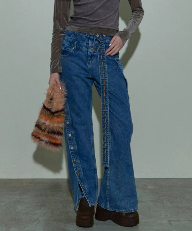 【24AUTUMN PRE-ORDER】Double Waist Twisted Denim