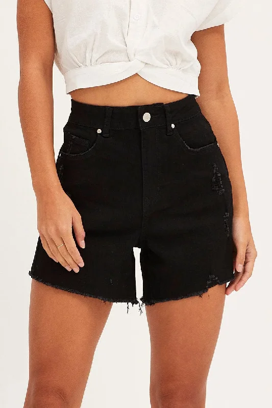 black-skinny-denim-shorts-high-rise-ds1031b-33jb