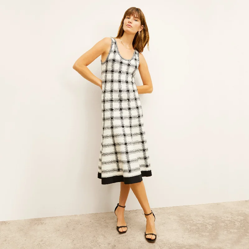 Carol Dress - Eco 365Knit :: Bold Check