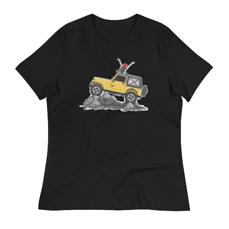 ""Climb the Mountain"" Jeep Wrangler Tee Shirt - Women's