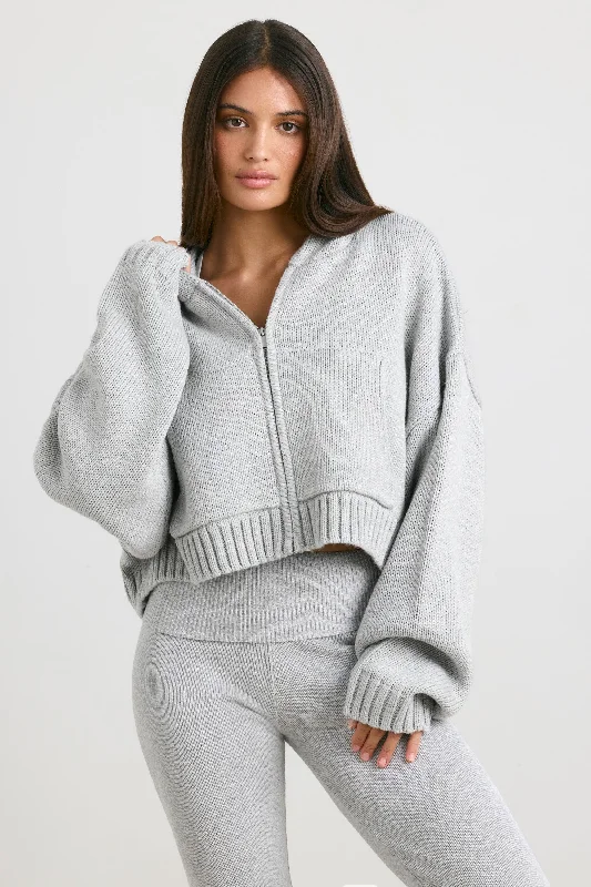 cropped-zip-up-knit-hoodie-heather-grey