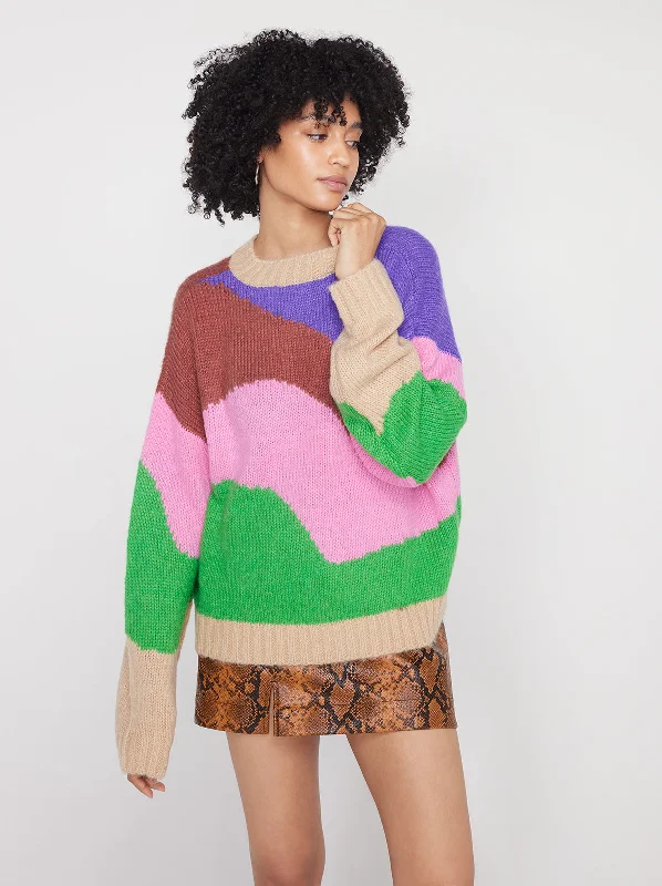 Darina Multi Stripe Intarsia Sweater