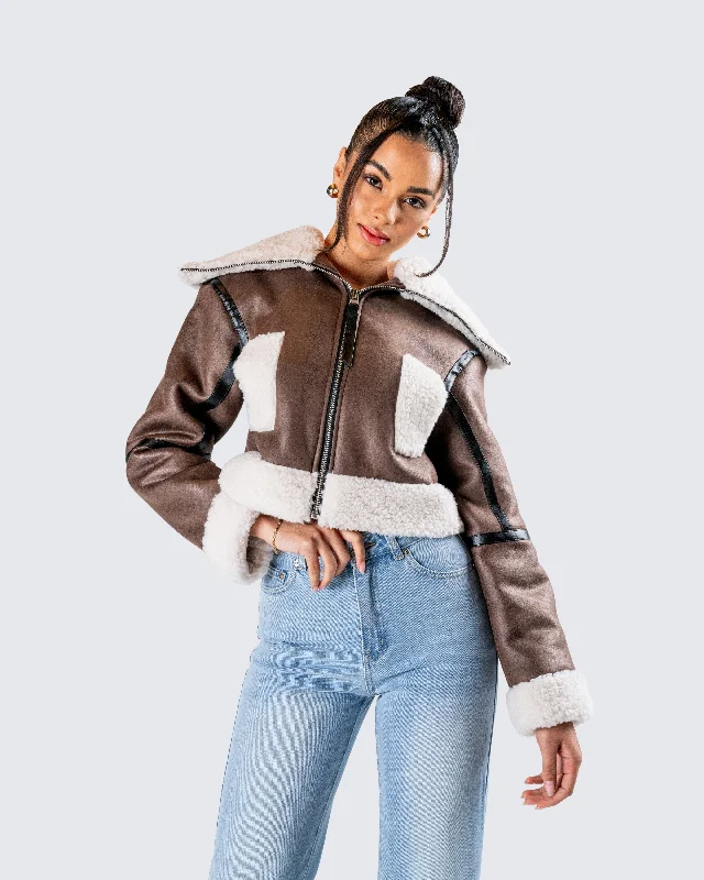 farah-brown-vegan-leather-bomber