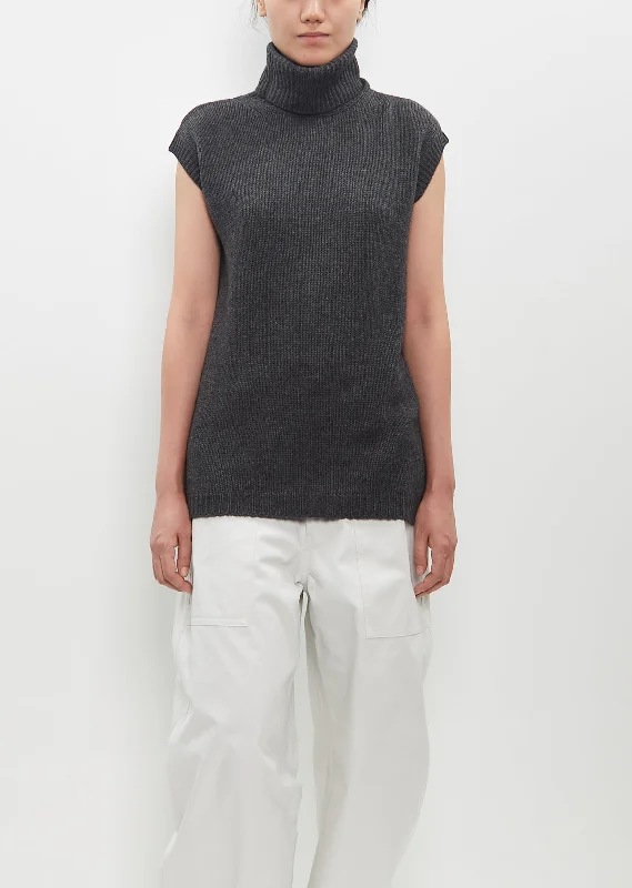 Mole Sweater Vest — Charcoal Melange