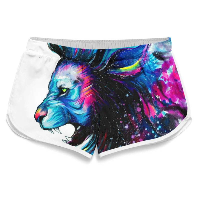 Lion Color Women's Retro Shorts