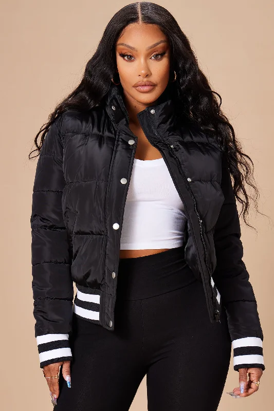 Mrs. Jackson Puffer Jacket - Black