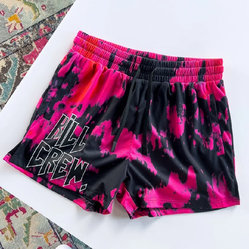 muay-thai-shorts-mid-thigh-cut-acid-wash-pink-black