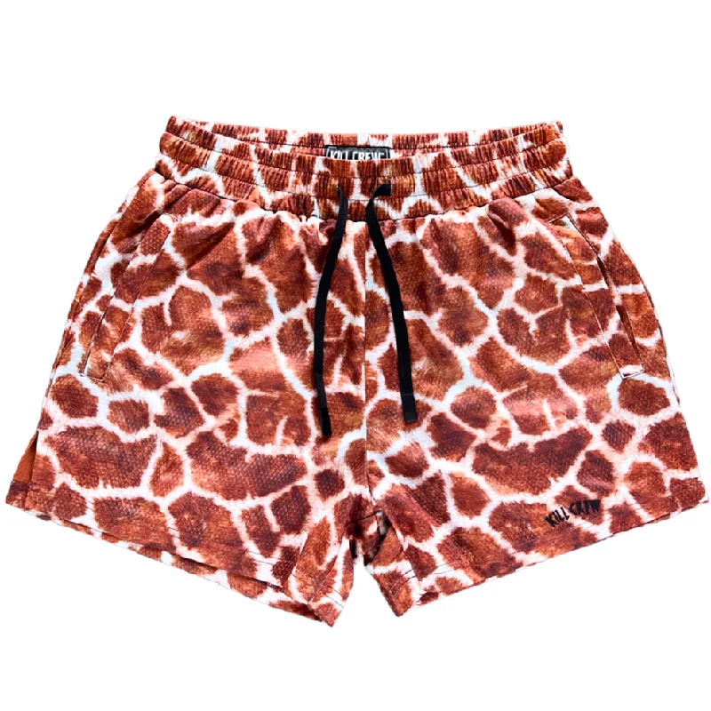 MUAY THAI SHORTS (MID THIGH CUT) - GIRAFFE