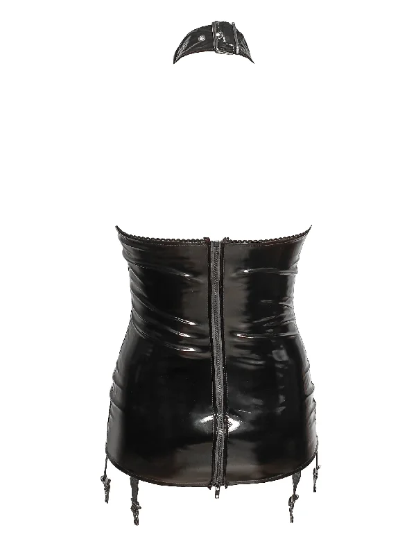 pvc-choker-and-chain-harness-suspender-dress