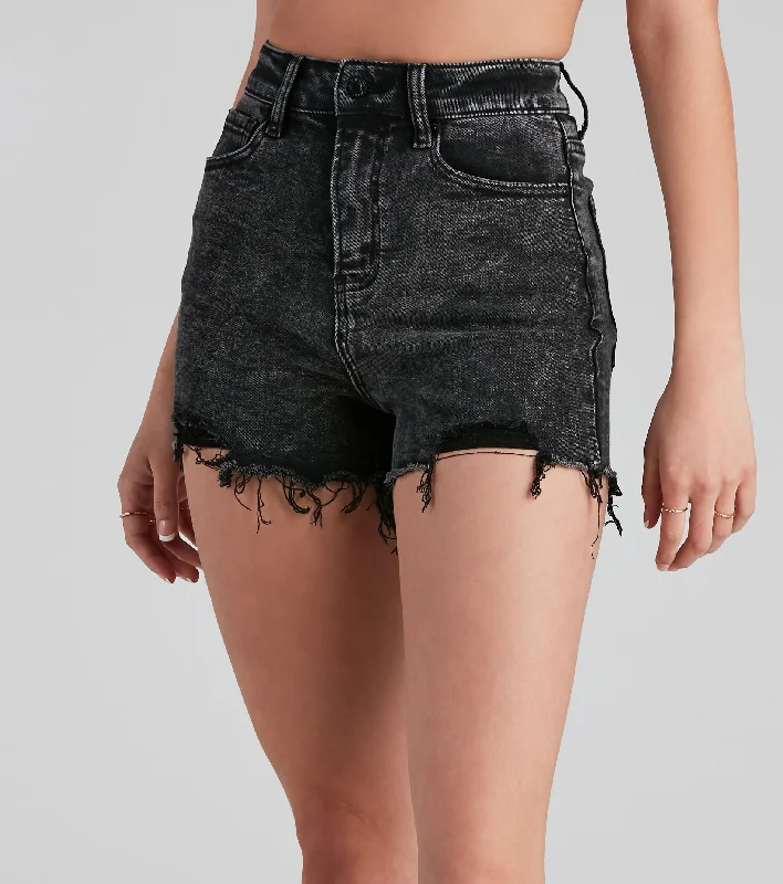 Reese Distressed Mom Shorts by Windsor Denim