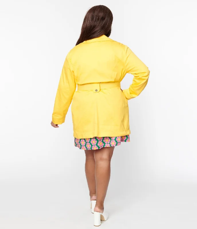 smak-parlour-plus-size-yellow-belted-trench-coat