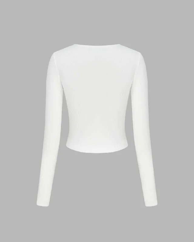 solid-bowknot-long-sleeve-white-crop-top