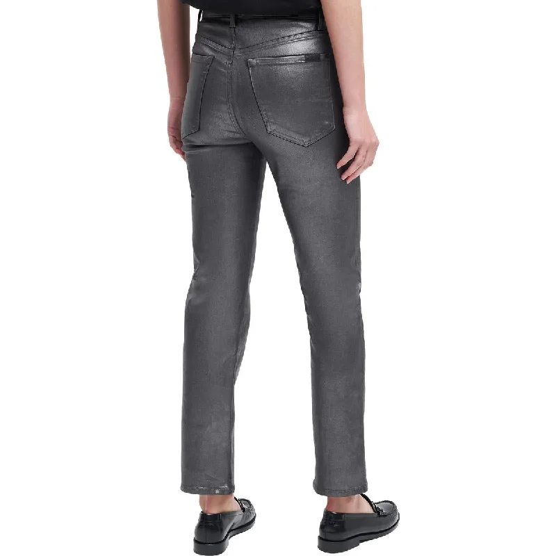 womens-high-waist-metallic-straight-leg-jeans