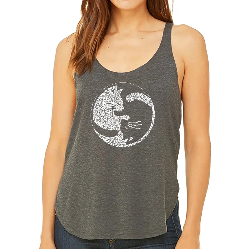 yin-yang-cat-womens-premium-word-art-flowy-tank-top